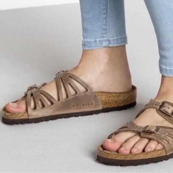 Birkenstock Shoes - Birkenstock Granada Tan Suede Sandals